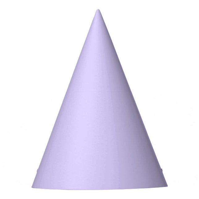Chapéu De Festa Cor Sólida Lilac do Pastel | Clássico | Elegante (Frente)