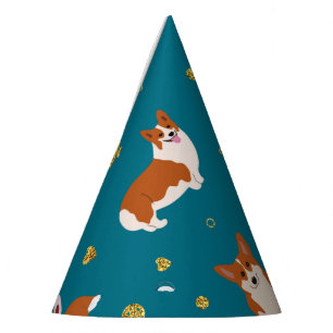 Chapéu De Festa Corgi Cute Pattern