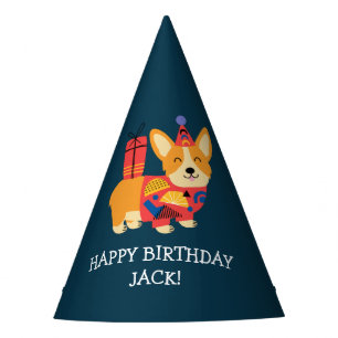 Chapéu De Festa Corgi Personalizado Aniversário