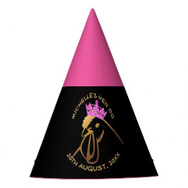 Chapéu De Festa Coroa Rosa Hen Do