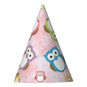 Chapéu De Festa Corujas Bonitas, Padrões De Coruja, Corujas Colori