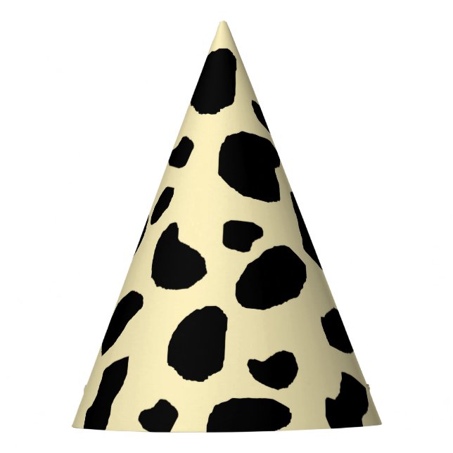 Chapéu De Festa Cow Animal Skin Colour Pattern Design  (Frente)