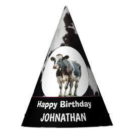 Chapéu De Festa Cowhide Happy Birthday