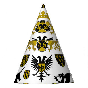 Chapéu De Festa Crestos herálsecos, designs simbólicos.