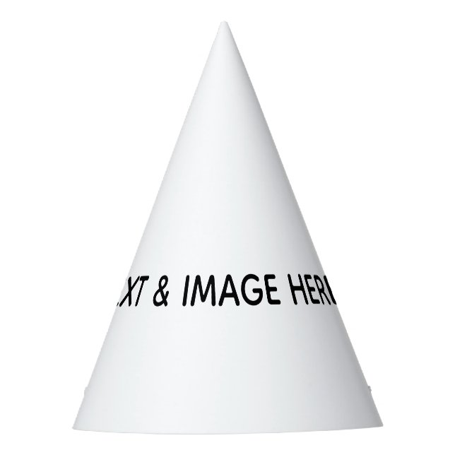 Chapéu De Festa Crie seu próprio branco (Frente)