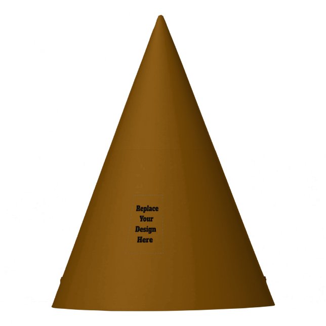 Chapéu De Festa Crie seu próprio marrom (Frente)