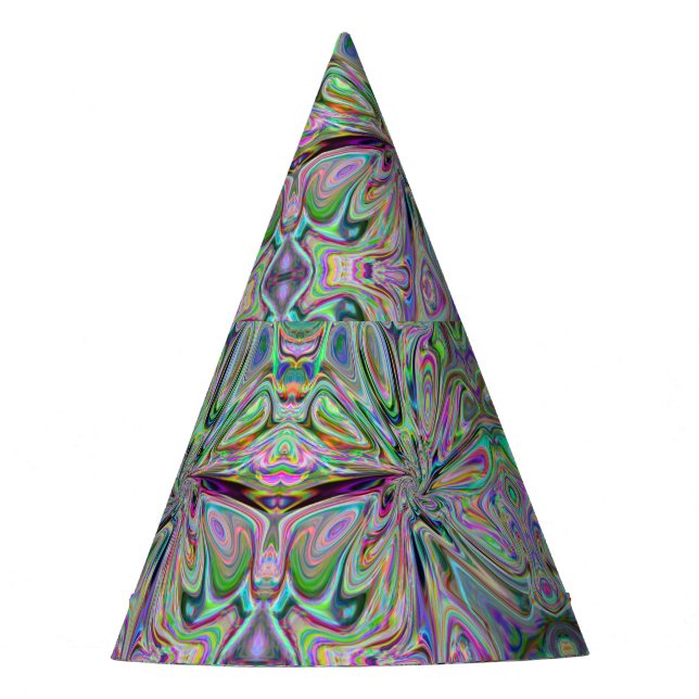 Chapéu De Festa Cromo Iridescente Doze (Frente)