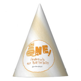 Chapéu De Festa Cute Fat Orange Cat 1st Birthday