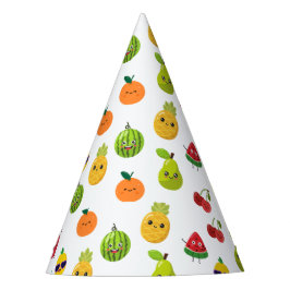Chapéu De Festa Cute Funny Fruit Birthday Paper Party Hats