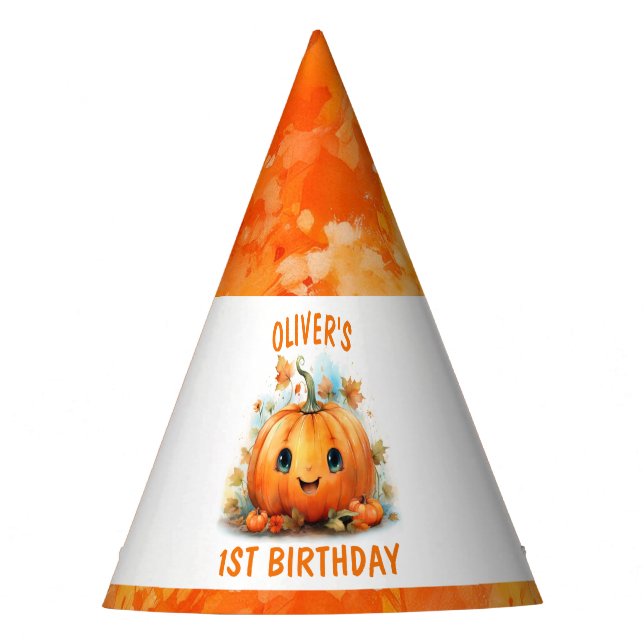 Chapéu De Festa Cute Little Pumpkin Birthday Party (Frente)