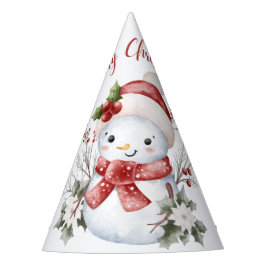 Chapéu De Festa Cute Snowman Christmas Party Hat