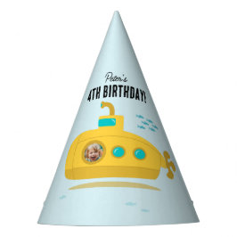Chapéu De Festa Cute Submarine Deep Sea Birthday Kids Photo