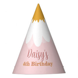 Chapéu De Festa Daisy Rosa Aniversário de Qualquer Idade 