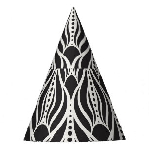Chapéu De Festa Damasco floral elegante, art nouveau sem soldadura
