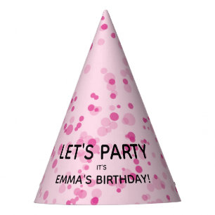 Chapéu De Festa Dance Disco Ball Party - Pink Personalizado e Pret