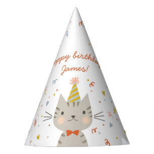 Chapéu De Festa Dapper Gatinho Birthday
