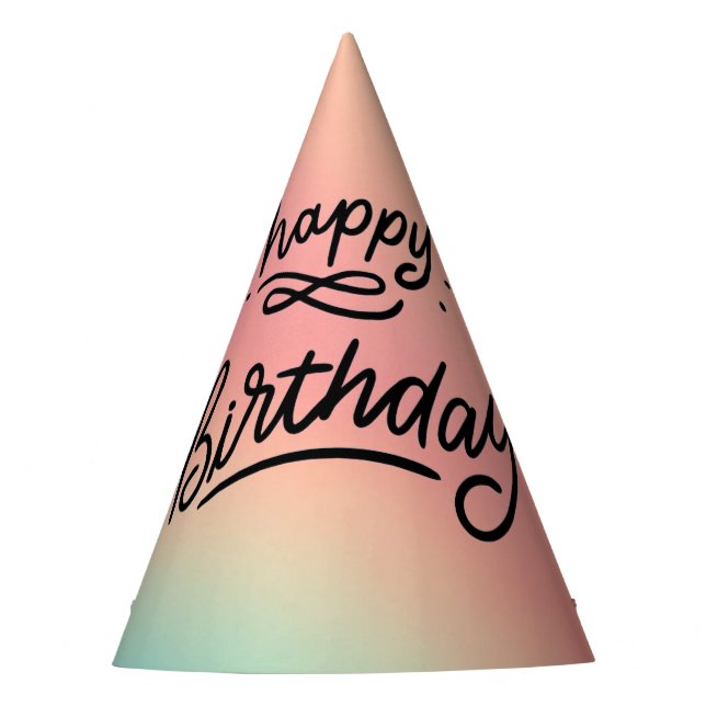 Chapéu de Festa de aniversário Clássico Cone (Frente)