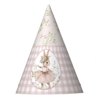 Chapéu de Festa de Aniversário de Coelho, Floral X