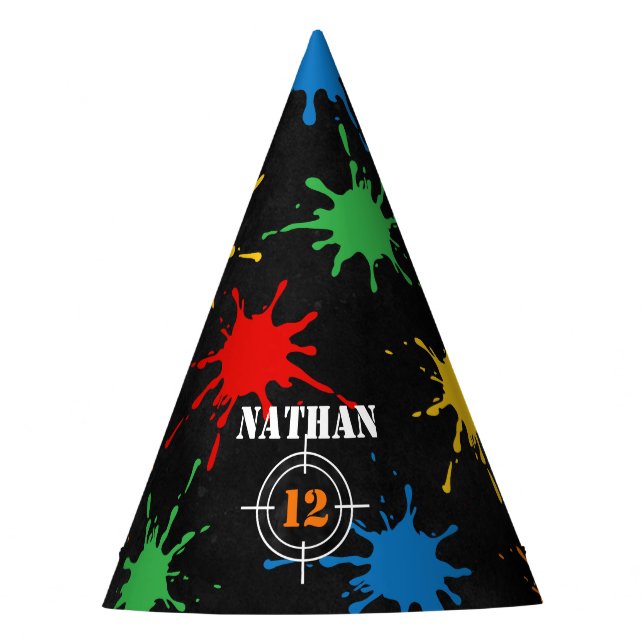 Chapéu de Festa de aniversário de pintura para rap (Frente)