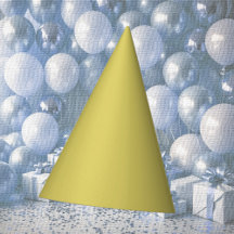 Chapéu de festa de papel amarelo quente suave