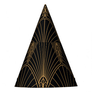 Chapéu De Festa Deco da arte: padrão geométrico clássico.