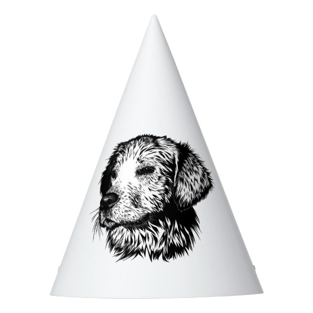 Chapéu De Festa Desenho da Cabeça Canina (Frente)