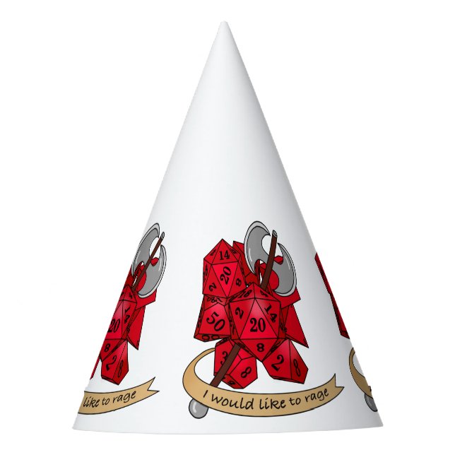 Chapéu De Festa Design de Dice Barbary (Frente)