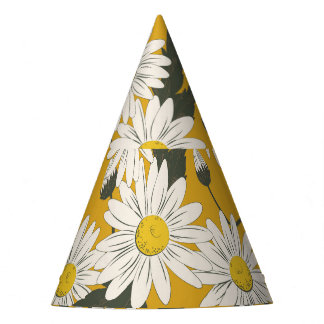Chapéu De Festa Design floral do cachecol, fundo vintage.
