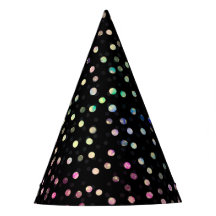 Design preto para pontos brilhantes iridescentes e