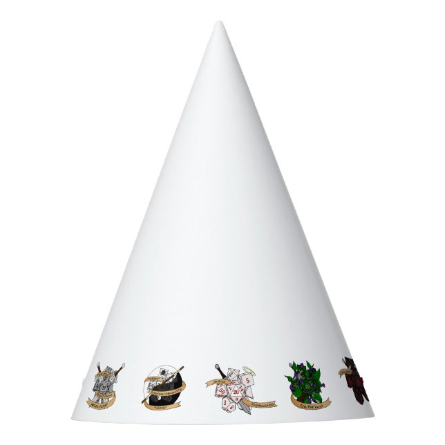 Chapéu De Festa Designs de gelo da classe Dungeons e Dragon (Frente)