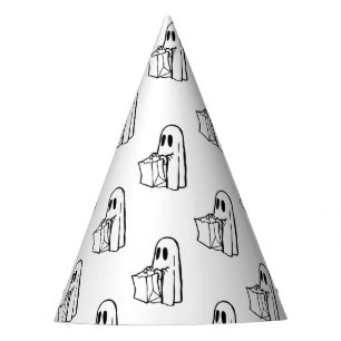 Chapéu De Festa Dia das Bruxas, Fantasma Branco Fofo, Doce ou Trav