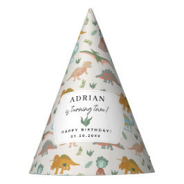 Chapéu De Festa Dinosaurs Boho Prehistoric Party Animals Birthday