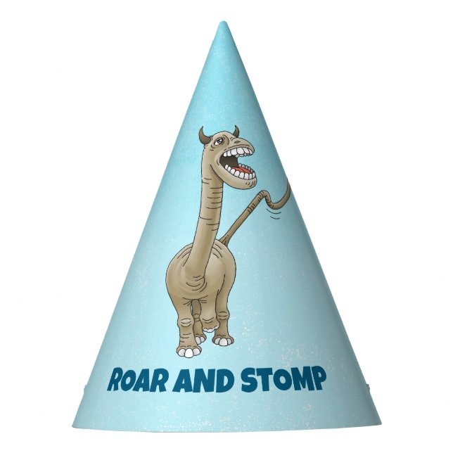 Chapéu De Festa Dinossauro Fofo Rugindo (Frente)
