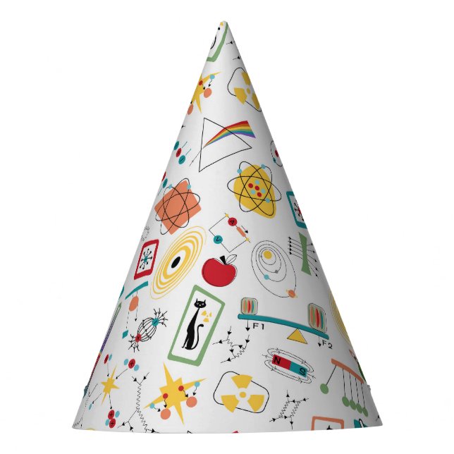 Chapéu De Festa Dispersão da Física do STEM de Idade Atômica Moder (Frente)