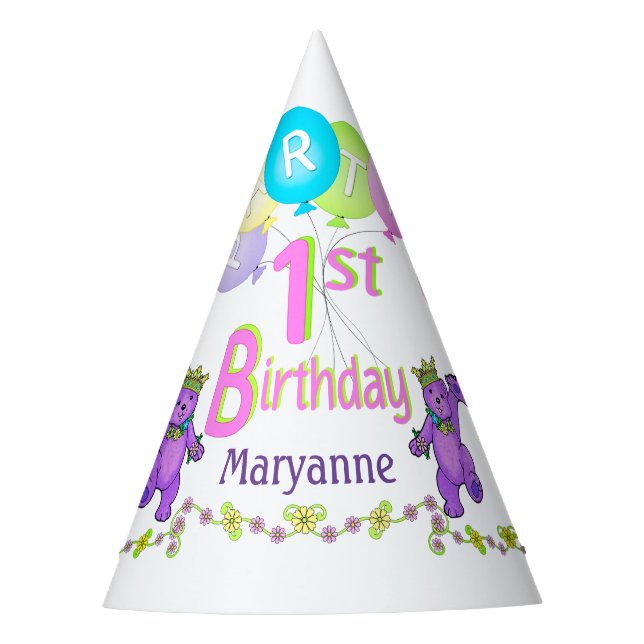 Chapéu De Festa Divertimento do partido de primeiro aniversario da (Frente)