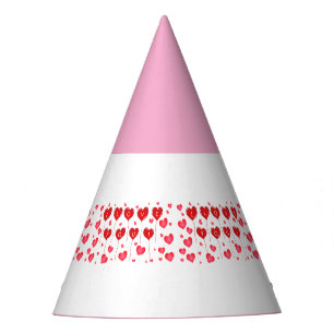 Chapéu De Festa Doce Eu Te Amo Corações-Rosa Festa Decoração