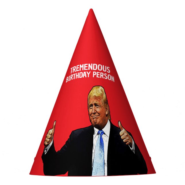 CHAPÉU DE FESTA DONALD TRUMP PARTITY HAT PARA ELE (Frente)