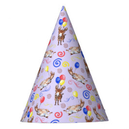 Chapéu De Festa Donkey Birthday Party Hat in Purple