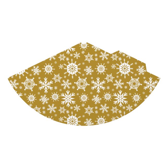 Chapéu De Festa Dourado Nevado (Frente)