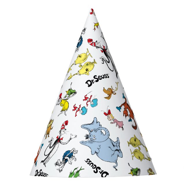 Chapéu De Festa Dr. Seuss Character Confetti | ANIVERSÁRIO DE CRIA (Frente)