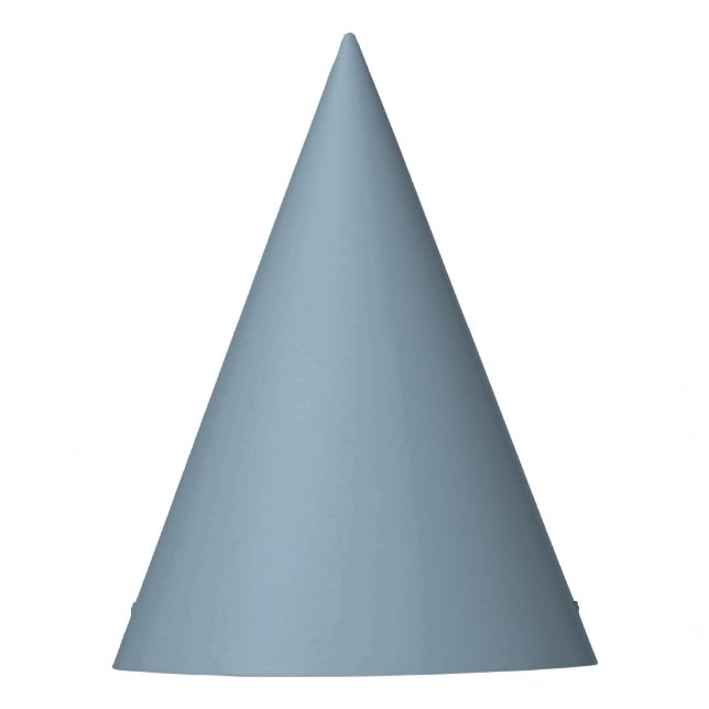 Chapéu De Festa Dusty Blue Solid Color Party Hat (Frente)