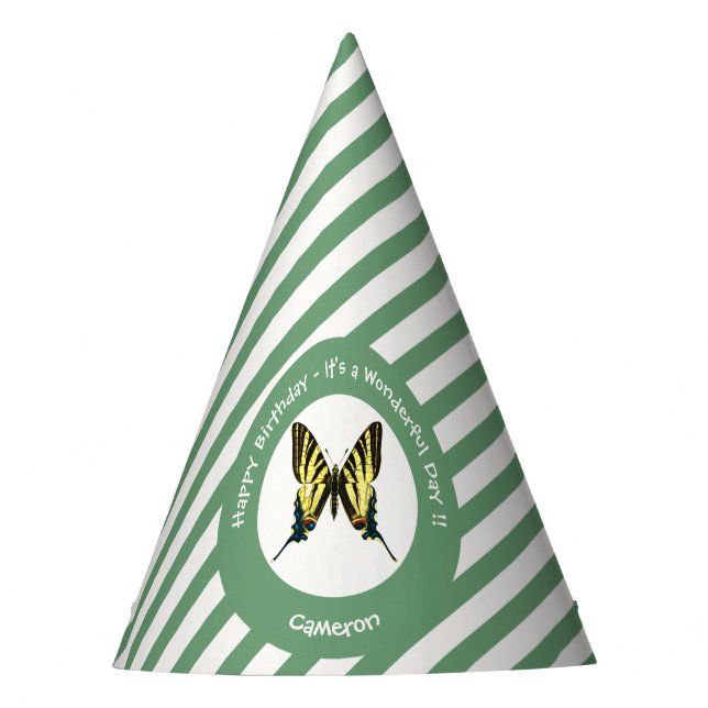 Chapéu De Festa É uma Festa de aniversário de borboleta de Swallow (Frente)