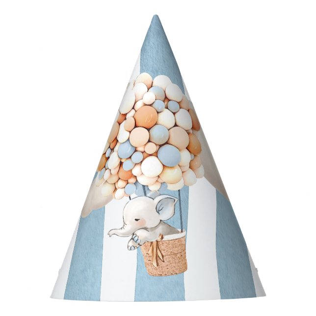 Chapéu De Festa Elefant Hot Air Balloon Party Hat (Frente)