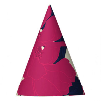 Chapéu De Festa elegância floral: padrão abstrato