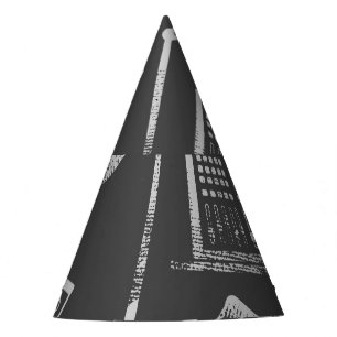 Chapéu De Festa Elementos de música: vintage com tela de fundo con