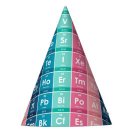 Chapéu De Festa Elementos do Padrão Periódico de Mesa