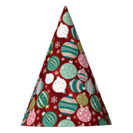 Chapéu De Festa Enfeites de natal retrorreflectores da Vintage e f