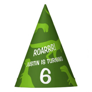 Chapéu De Festa Engraçado dinossauro verde Festa de aniversário ch