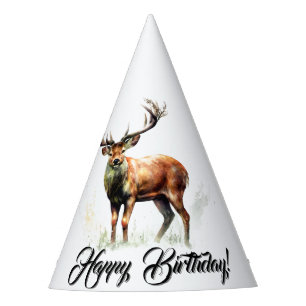 Chapéu De Festa Enorme Aniversário Feliz de Deer em Corrida