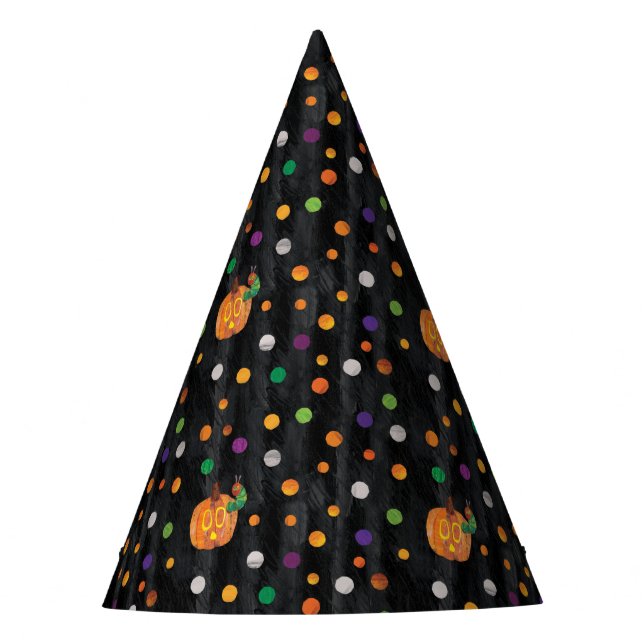 Chapéu De Festa Eric Carle | Padrão de Bolinhas de Halloween (Frente)